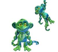 MAVLENT 3D Printed Monkey Animals Toys - 1PC Flexible Fidget Toys for Adults, Home Office Decor, Stocking Stuffers Bulk, Birthday Party Halloween