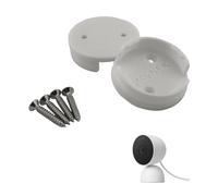 Mavnek Replacement Wall Mounting Base Plate Mount for Google Indoor Nest Security Cam 1080p (Wired) 2nd Generation, 2pcs, Locking Collar, Camera is not Included