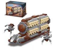 Mavo brix Battle Army Clone Platoon Attack Craft Building Set, 32 PCS Battle Soldiers Figures with Weapons, Troop Carrier Building Toys with 2 Droidekas for Adult, 537 PCS