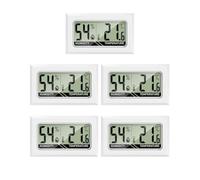 MAVORI® Mini Thermometer & Hygrometer Indoor Digital - 2in1 Indoor Thermometer & Humidity Meter - Professional Temperature and Humidity Monitor for Home - Highly Precise | Pack of 5 (White)