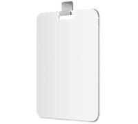 Mavoro 17.5 x 22.5 cm Shaving Mirror for Shower with 3M Adhesive Hook | Hang-Anywhere Shower Mirror | Acrylic - Unbreakable | Less Fogging | Sl rameless | Glassless Safety