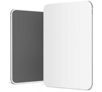 Mavoro 17.5 x 22.5cm Magnetic Locker Mirror | Acrylic - Unbreakable | Sleek Frameless | Glassless Safety | Suitable for School lockers, Refrigerators, Locker Accessories, Office cabinets (1 Pack)