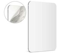Mavoro Shaving Mirror for Shower 3M Adhesive Mirror. 7x9in Acrylic Mirror, Unbreakable with Less Fogging. Sleek Frameless Peel and Stick Glassless Safety (1), Clear (MI79)