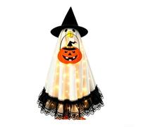 Mavrik Spooky Specter Costume for 23in Goose with Hat | Wool Felt & Polyester, Weather-proof For Outdoors, Adjustable Fit, Reusable Storage, Complete Spooky Decor Set