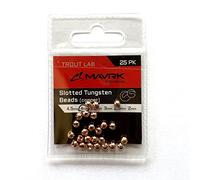 Mavrk Fly Fishing Slotted Tungsten Beads (Copper, 4mm)