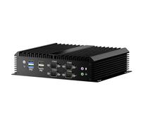 Mavsloly Industrial PC, Fanless Mini Computer with Core i7-8550U, 16G RAM 256G SSD, Dual 2.5G LAN, 6*COM RS232, Support 4G Module/SIM, Wi-Fi 6, 1*HDMI 1*VGA, Windows 11 Pro