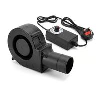 MAVTON 97mm Centrifugal Blower 58CFM 5500RPM, Plastic Pipe UK Controller | 97x33mm handheld 58CFM, plastic pipe BBQ camping fire starter, 5500RPM variable speed inflatables, UK plug wired controller