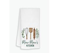 Maw Maw's Kitchen Towel - Tea Towel Kitchen Decor - Maw Maw's Kitchen Soft And Absorbent Kitchen Tea Towel - Decorations House Towel - Dish Towel Gift For Mother's Day - Birthday - Holiday