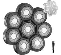 MAWAER Universal Upgrade 8 Heads Head Shaver Replacement Blades for Freedom Series & Mainstream Brands