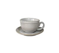 MAWERDCXG Breakfast Latte Coffee Cup Japanese-Style Coffee Cup Set Latte Art Cups Pour-Over Drip with Saucer Vintage Kiln-Changed Ceramic Tableware(A-240ml)