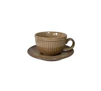 MAWERDCXG Breakfast Latte Coffee Cup Japanese-Style Coffee Cup Set Latte Art Cups Pour-Over Drip with Saucer Vintage Kiln-Changed Ceramic Tableware(C-240ml)