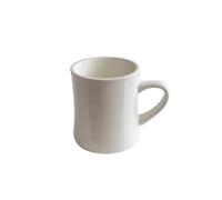 MAWERDCXG Breakfast Latte Coffee Cup Milky White Coffee Mug, 400ml Ceramic Tapered, Café-Style Home Afternoon Tea Milk Cappuccino Tableware