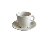 MAWERDCXG Breakfast Latte Coffee Cup White Mini Coffee Cup and Saucer Set, 180ml Home Use Afternoon Tea Cups for Latte, Cappuccino, and Mug