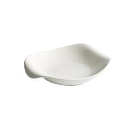 MAWERDCXG Dinner Plates 9.5-inch Western Steak Dinner Plate Household Ceramic Hotel Tableware White Deep Soup Dish Restaurant Playes(11.5 in)