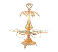 MAWERDCXG Fruit Tray European Style Fruit Plate, Stylish Home Three-Plate Stand, with Base Counter Decor