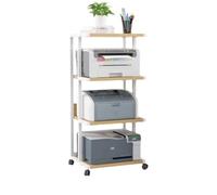 MAWERDCXG Printer Stand Office File Storage Rack Multi-layer Printer Home Bookshelf Desk Accessories(A)