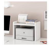 MAWERDCXG Printer Stand Printer Rack Bracket Locker Office Desktop Computer Storage Multi-layer Small Shelf Desk Bookshelf Desk Accessories(B)