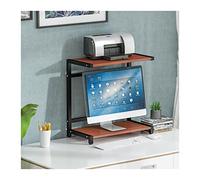 MAWERDCXG Printer Stand Printer Rack Desktop Fax Display Multi-function Table Organizer with Storage Office & Organization Small Space Desk Accessories(Brown)