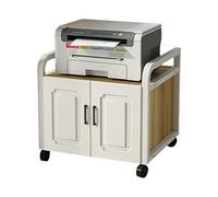 MAWERDCXG Printer Stand Printer Stand 2 Tiers Office Movable Laser Copier Cart Under Desk Rolling Table File Cabinets Fax A4 Paper Organizer Shelf for Home Desk Accessories(L55xW40xH52cm)