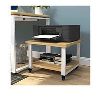 MAWERDCXG Printer Stand Printer Stand Under Desk Rolling for Home Office Mobile Table Work Cart with Wheels Desk Accessories(L40xW40xH50cm)