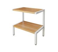 MAWERDCXG Printer Stand Printer Storage Shelf Desktop Double-layer Modern Minimalist Bookshelf Suitable for Office Bedroom Kitchen & Organization Desk Accessories