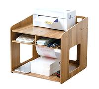 MAWERDCXG Printer Stand Stand-up Printer Storage Rack Paper Organizer Desktop 2 Layer File Family Organizers and for Office Desk Accessories(A)