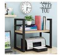 MAWERDCXG Printer Stand Vertical Printer Storage Rack File Organizer 2 Storey Cabinet Desktop for Home Organizers and for Office Desk Accessories(A)
