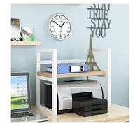 MAWERDCXG Printer Stand Vertical Printer Storage Rack File Organizer 2 Storey Cabinet Desktop for Home Organizers and for Office Desk Accessories(C)