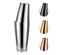 Mawisek Boston Shaker Set 18/28oz (532/828ml) Weighted Tins | Stainless Steel Heavy Duty Cocktail Shaker Martini Shaker Professional Bar Tools for Bartenders, Home, Party & Bar, Silver