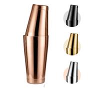 Mawisek Boston Shaker Set 18/28oz (532/828ml) Weighted Tins | Stainless Steel Heavy Duty Cocktail Shaker Martini Shaker Professional Bar Tools for Bartenders, Home, Party & Bar, RoseGold
