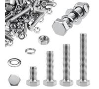 mawmuaw 144 Pcs Nuts and Bolts Assortment M6 20 35 40 50 mm Stainless Steel