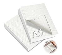 mawmuaw A5 Refill Paper Squared, Refill Pad 120 Sheets/240 Pages(2 Pack)