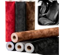 mawmuaw Grey Velvet Fabric 250x40 cm Self Adhesive Suede Fabric