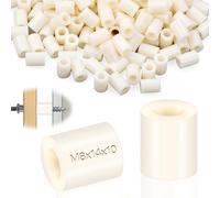 mawmuaw Plastic Washers Spacers M8, 50 Pcs Nylon Spacers 14x10 mm | ABS Round Washers, White Spacer for Screws, Non Threaded, Thick M8 Washers, Standoff Spacer, Insulation, for M8 Screws