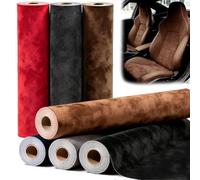 mawmuaw Self Adhesive Suede Fabric Brown Velvet Fabric 300x43 cm