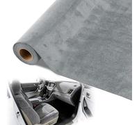 mawmuaw Self Adhesive Suede Fabric Gray Velvet Fabric 200x40 cm Self Adhesive Faux Suede Felt High Density Stretch Film for Car Cockpit Interior Dashboard Wrap DIY Furniture Sofas Jewelry Drawer