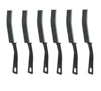 MAWR - Pack of 6 Crevice Cleaning Brush Dense Brsitles Gap Cleaning Brush Crevice Cleaning Tool for Narrow Corners in home Kitchen Bathroom and Window Groove - 3 Pcs, Black
