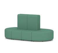 Mawsley Modular Seating Set Capsule Island High Back 8 Seater in Era - Rest