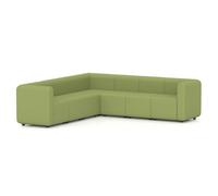 Mawsley Modular Seating Set L-Shaped Corner Sofa 7 Seater With Arms in Era - Endurance