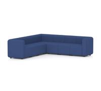 Mawsley Modular Seating Set L-Shaped Corner Sofa 7 Seater With Arms in Era - Perennial