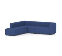 Mawsley Modular Seating Set L-Shaped Corner Sofa 7 Seater With Left Arms in Era - Perennial