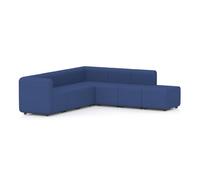 Mawsley Modular Seating Set L-Shaped Corner Sofa 7 Seater With Right Arms in Era - Perennial