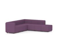 Mawsley Modular Seating Set L-Shaped Corner Sofa 7 Seater With Right Arms in Era - Prime