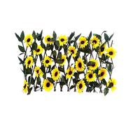 Max 200 * 40cm Expanding Garden Flower Trellis Panels, Privacy Screen Garden, Fence Screening, Gardenss Fence Screening, Gardens Fences Screeningss with Artificial Ivy and Violet Flower (B-1 pc)