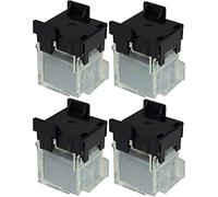 Max 20FE Staple Cartridge, 2000 Staples Per Cartridge, Made for EH-20F Electronic Stapler, 10 Millimetre Long x 5.5 Millimetre High, Flat Clinch, Staples Up to 20 Sheets of Paper, Pack of 4