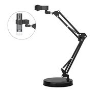 Max 21-inch Adjustable Universal Stand for Digital Microscopes - 360° Rotating Arm, Table Clamp Included - Supports Up to 6cm Diameter USB/WiFi Microscopes - Ideal for Lab, Electronics, and DIY