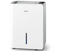 Max 25L/d Dehumidifier for Home, AEOCKY Applicable to 200m³ (50m²), Smart Compressor Dehumidifier with Drain Hose, for Drying Clothes, Bedroom, Bathroom, Basement
