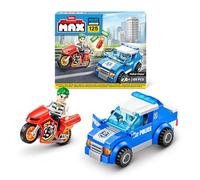 MAX Adventure Police Chase Playset (121 pieces) Building Bricks Toys For Kids 5+ Create Vehicles and More Unbox Discover, Major Brand Compatible