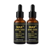 Max+ Afro Ayiti Oil for Men, Africa Natural Herbal Formula, Boost your energy and vitality for a great night (2pcs)