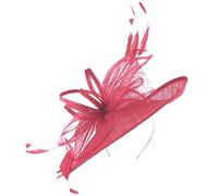 Max and Ellie Ascot Disc Headpiece in Flamingo, size: One Size